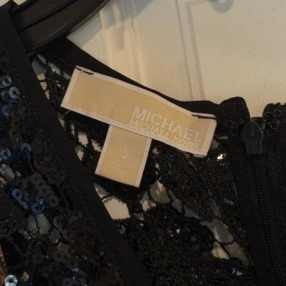 Michael Kors Black Sequin Lace Jumpsuit - Picture 4 of 6